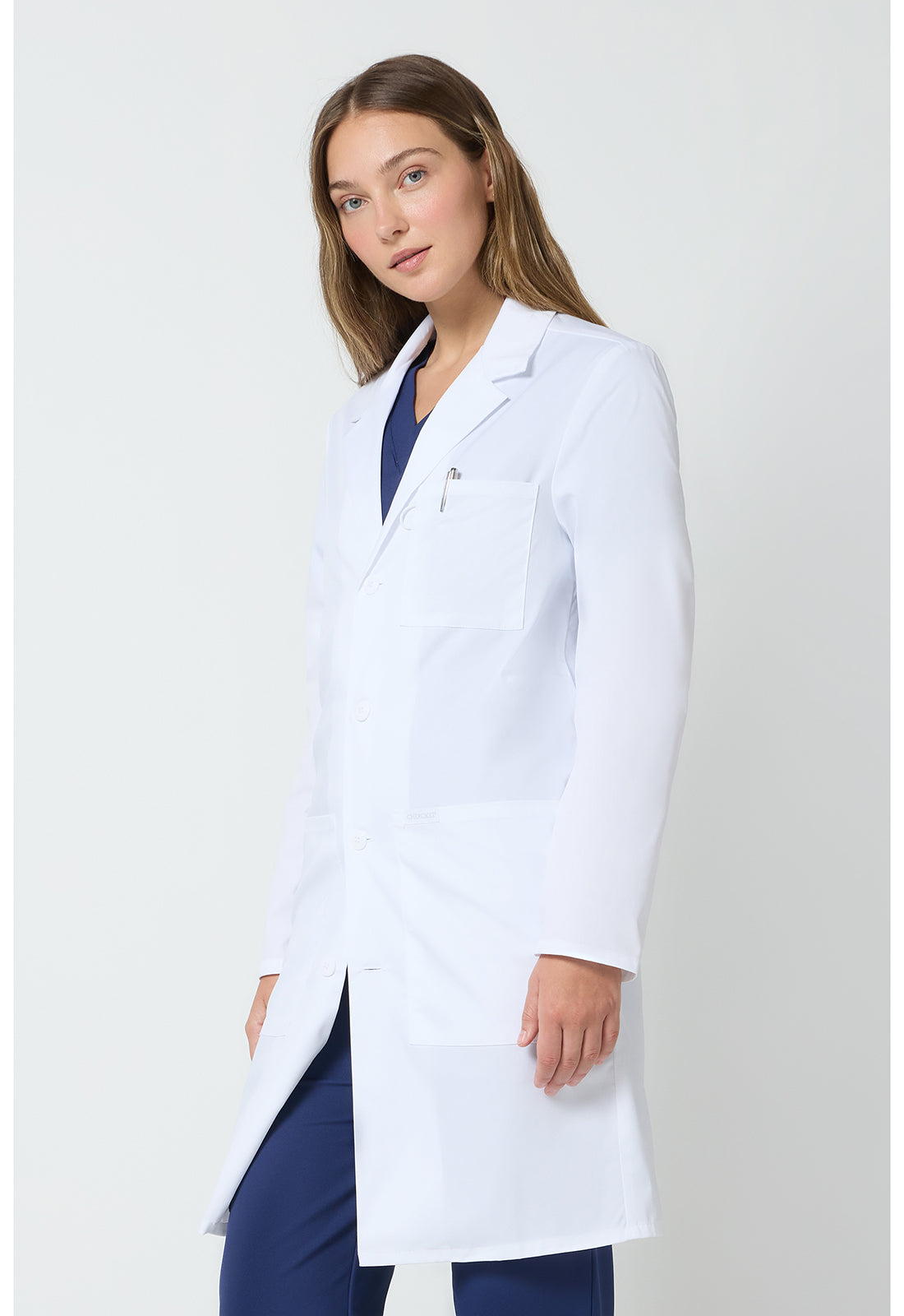 Cherokee 38" unisex laboratoriumjas met reverskraag en mechanische stretch CKE460