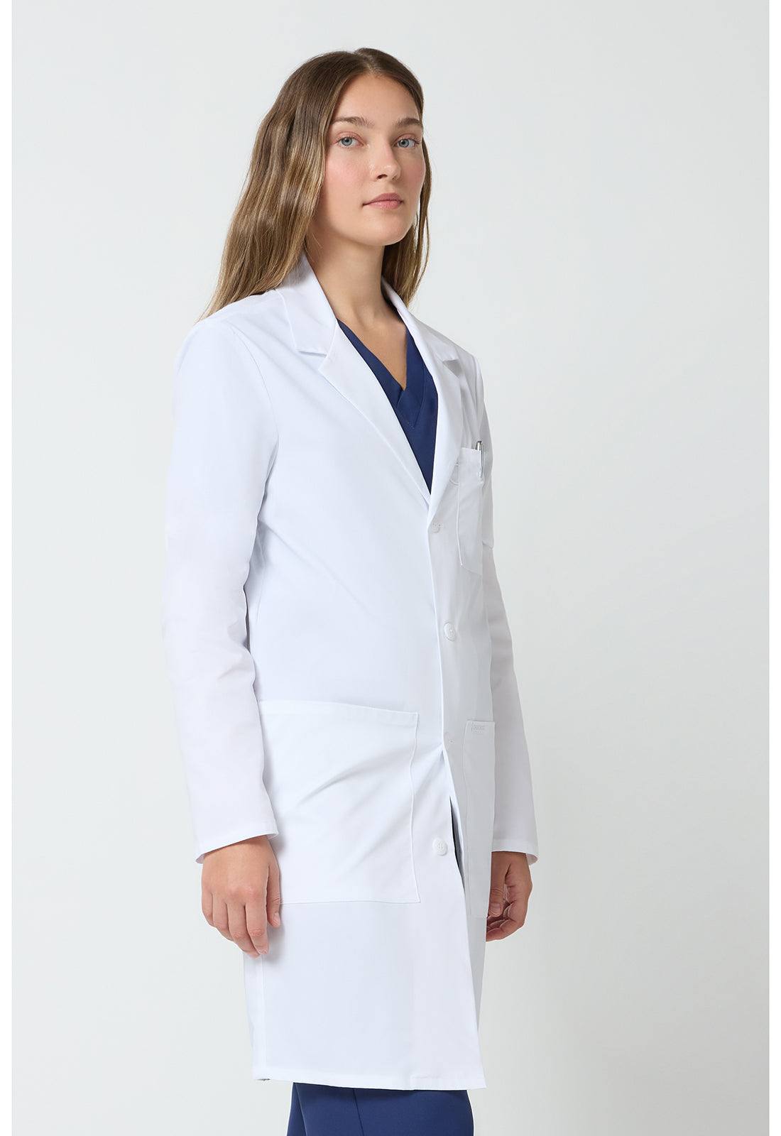 Cherokee 38" unisex laboratoriumjas met reverskraag en mechanische stretch CKE460