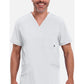 Heren T-shirt met V-hals met ribgebreide panelen en 360° stretch CKE900A