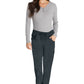 Middelhoge taille broek met rechte pijpen en trekkoord dames met 360° stretch en cargozakken DKE010