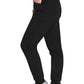 Joggingbroek met trekkoord met taps toelopende pijpen en ribgebreide manchetten
