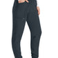Joggingbroek met trekkoord met taps toelopende pijpen en ribgebreide manchetten