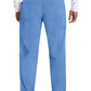 Herenbroek met middelhoge taille en rechte pijpen met elastische tailleband en 2-way stretch