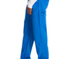 Herenbroek met middelhoge taille en rechte pijpen met elastische tailleband en 2-way stretch