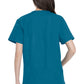 Unisex top en broek set met V-hals en taps toelopende broek met trekkoord