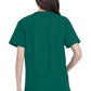 Unisex top en broek set met V-hals en taps toelopende broek met trekkoord