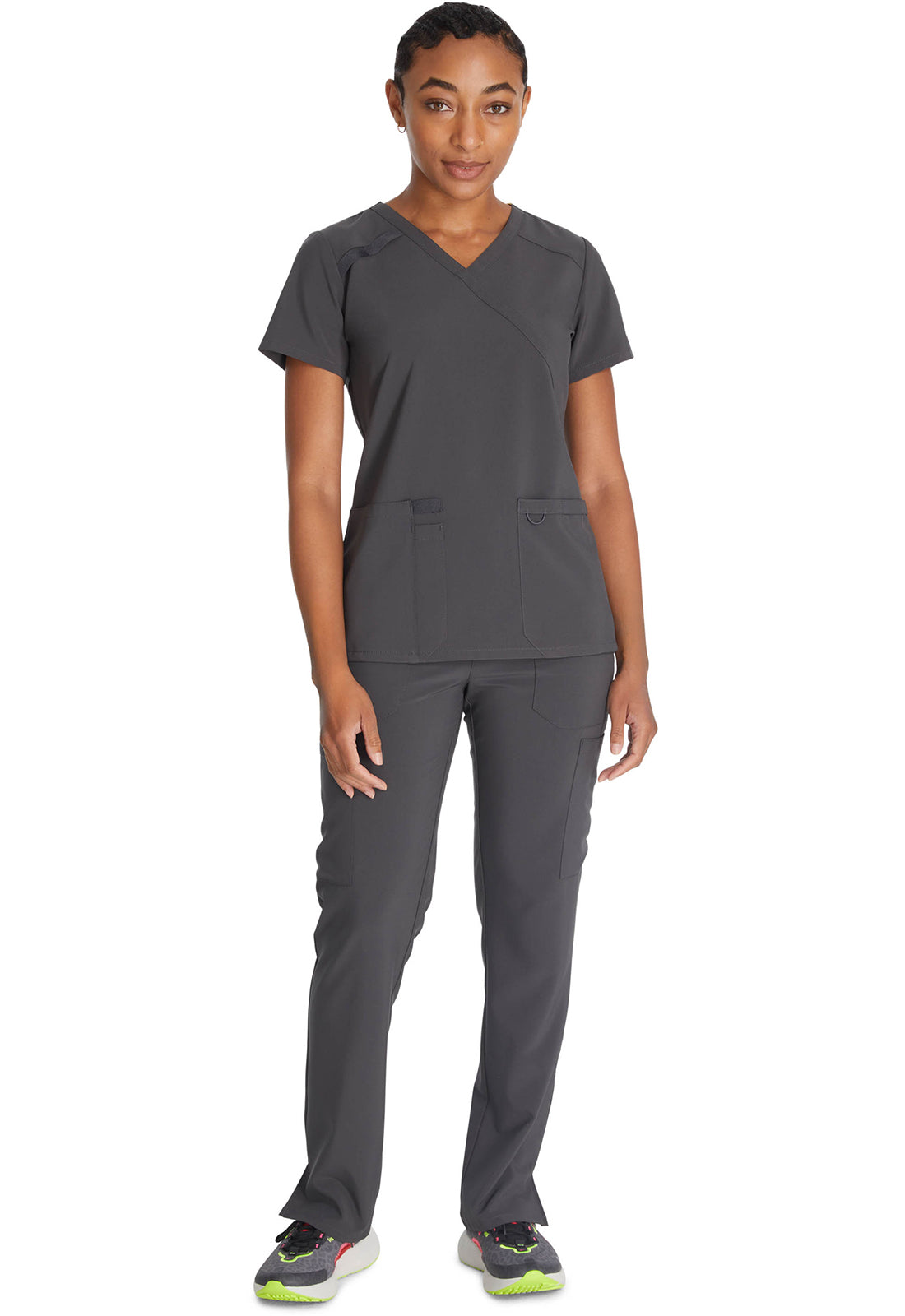 Nep-wikkeltop dames met moderne pasvorm en 360° stretch