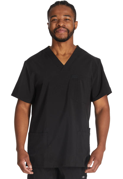 Heren T-shirt met V-hals met moderne pasvorm en 360° stretch