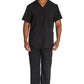 Heren T-shirt met V-hals met moderne pasvorm en 360° stretch