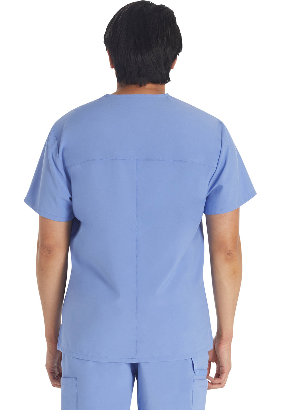 Heren T-shirt met V-hals met moderne pasvorm en 360° stretch DKE645
