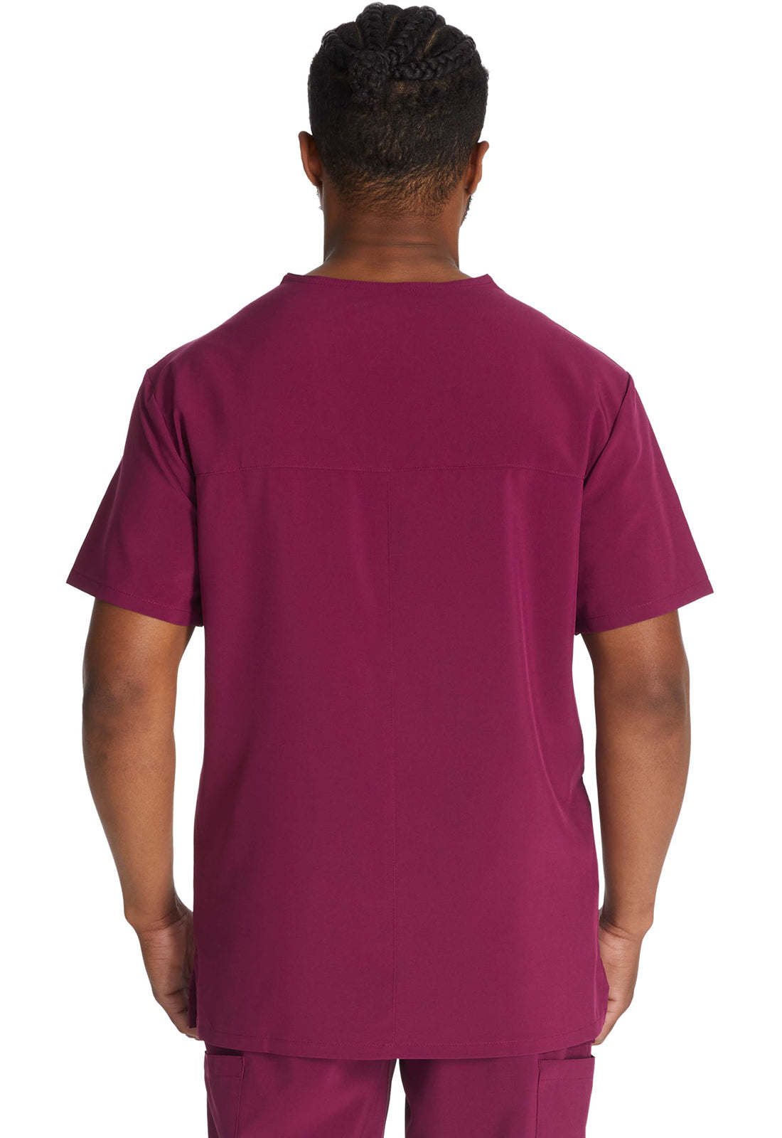 Heren T-shirt met V-hals met moderne pasvorm en 360° stretch