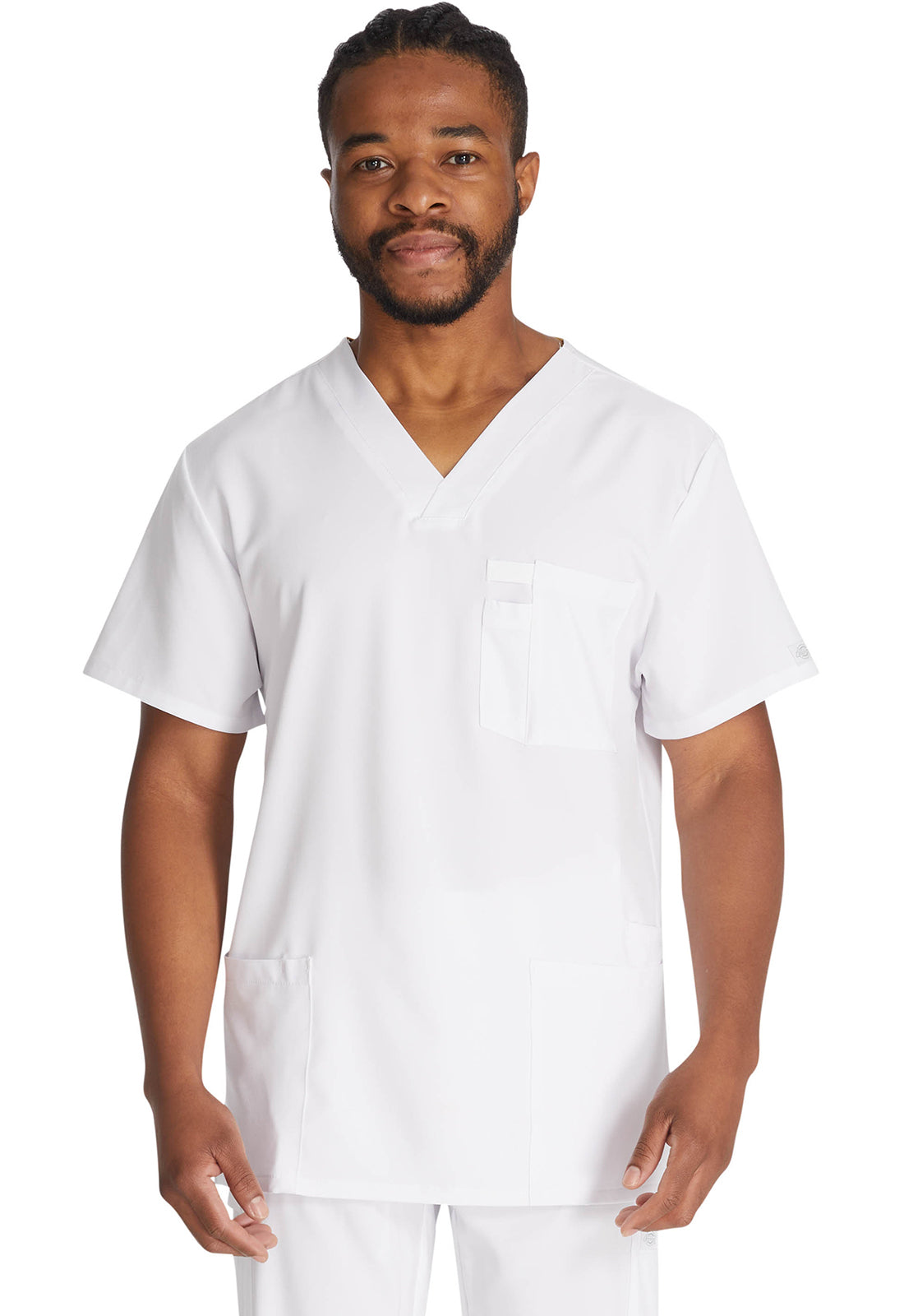 Heren T-shirt met V-hals met moderne pasvorm en 360° stretch