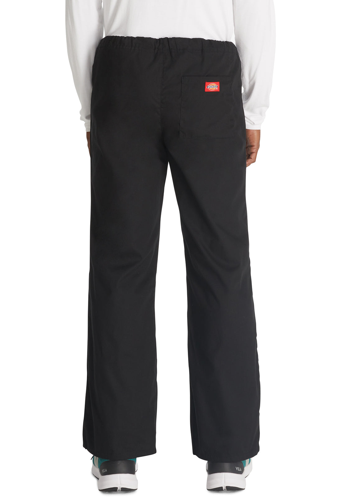 Unisex broek met trekkoord met elastische tailleband en rechte pijpen
