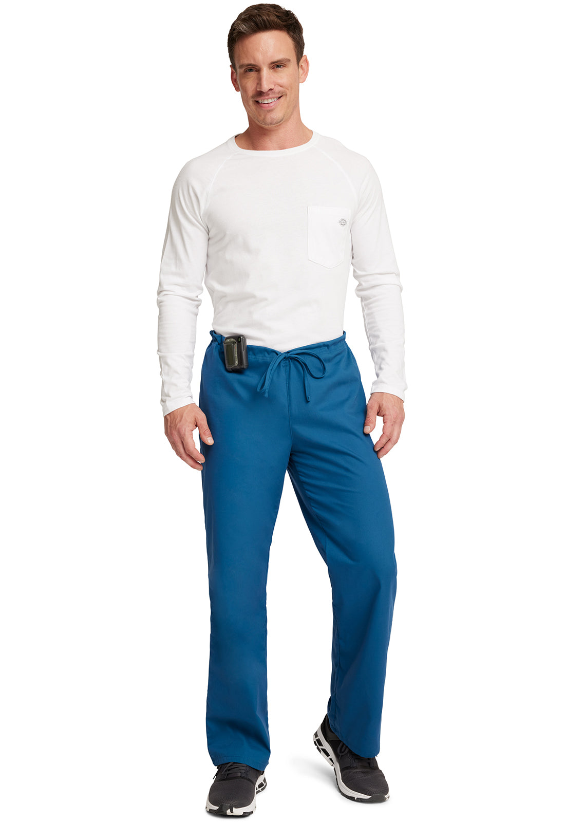 Unisex broek met trekkoord met elastische tailleband en rechte pijpen
