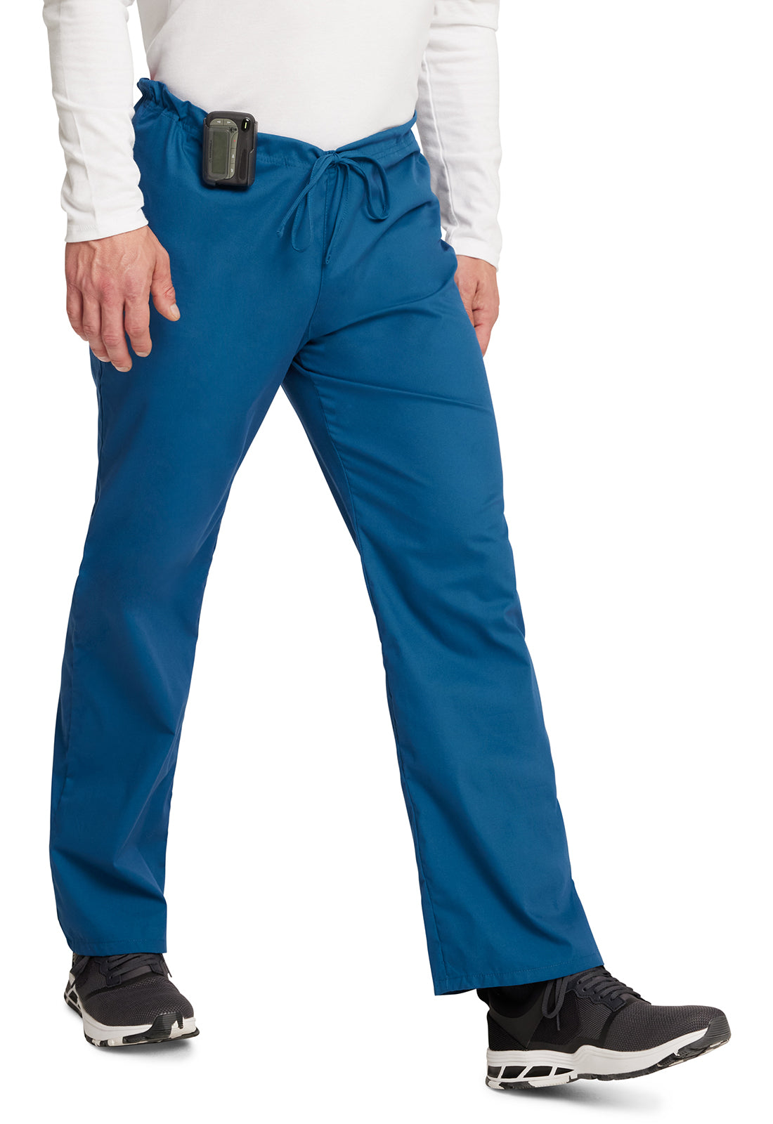 Unisex broek met trekkoord met elastische tailleband en rechte pijpen