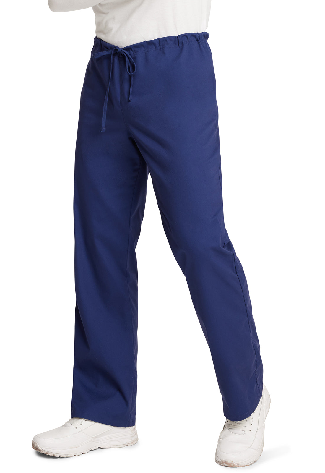 Unisex broek met trekkoord met elastische tailleband en rechte pijpen