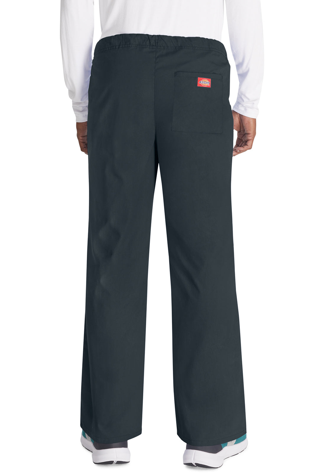 Unisex broek met trekkoord met elastische tailleband en rechte pijpen