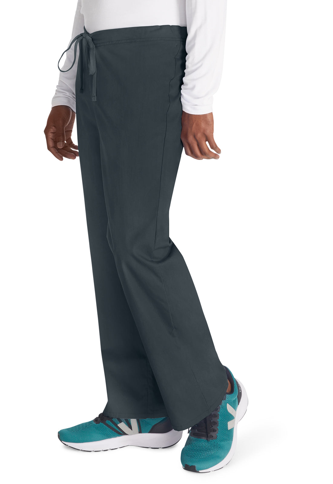 Unisex broek met trekkoord met elastische tailleband en rechte pijpen