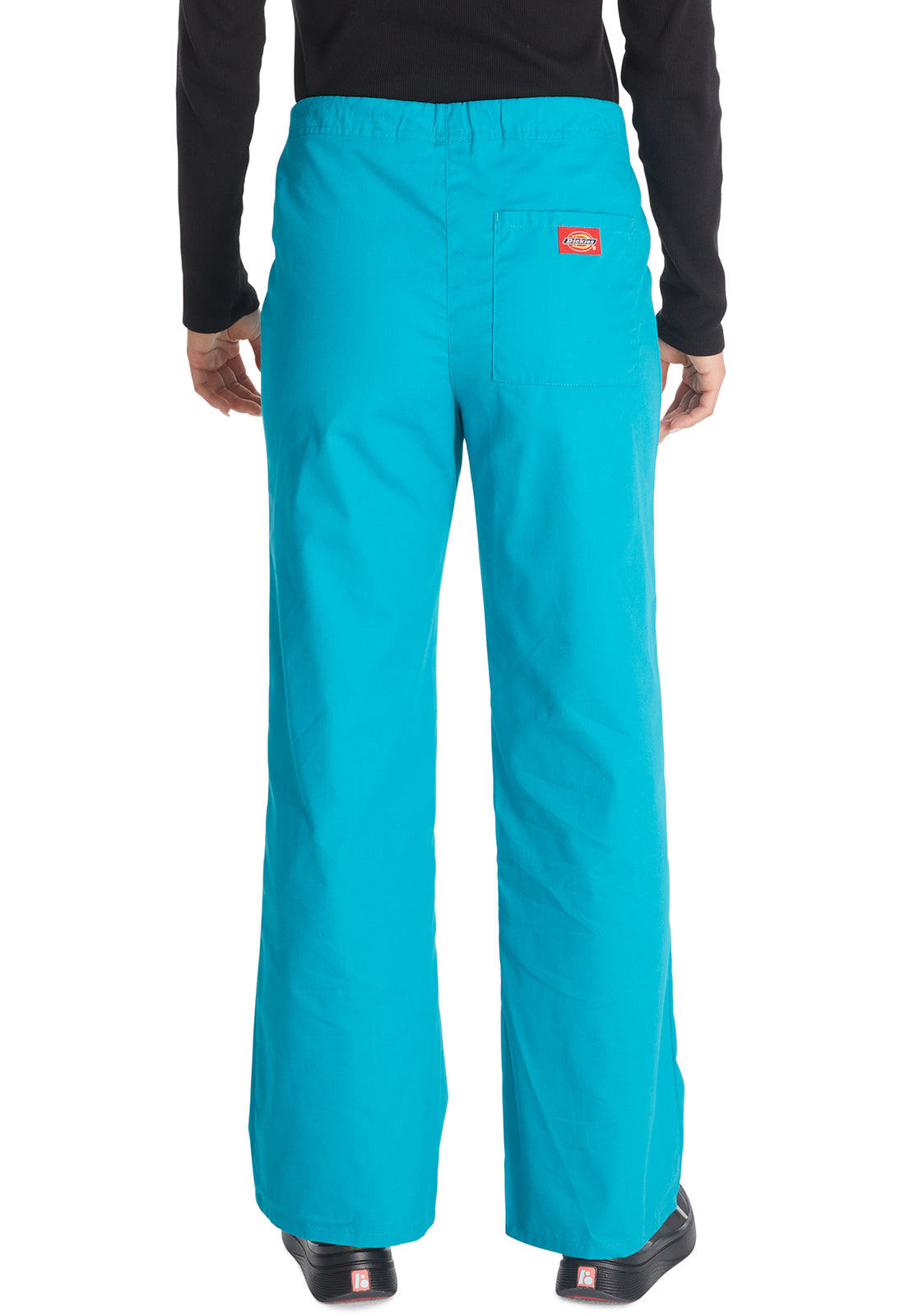 Unisex broek met trekkoord met elastische tailleband en rechte pijpen