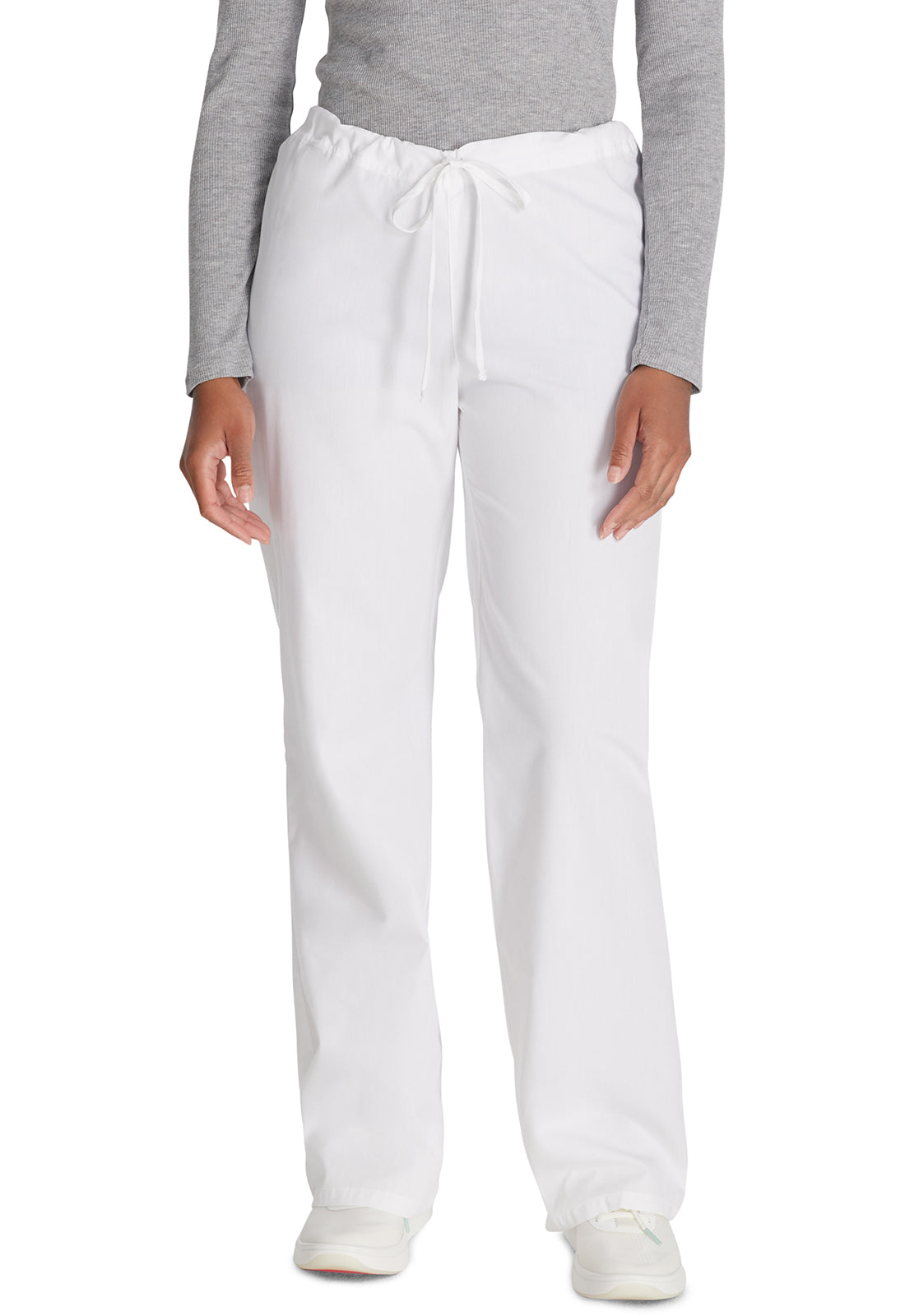 Unisex broek met trekkoord met elastische tailleband en rechte pijpen