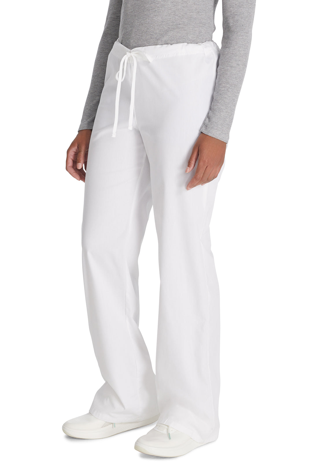 Unisex broek met trekkoord met elastische tailleband en rechte pijpen