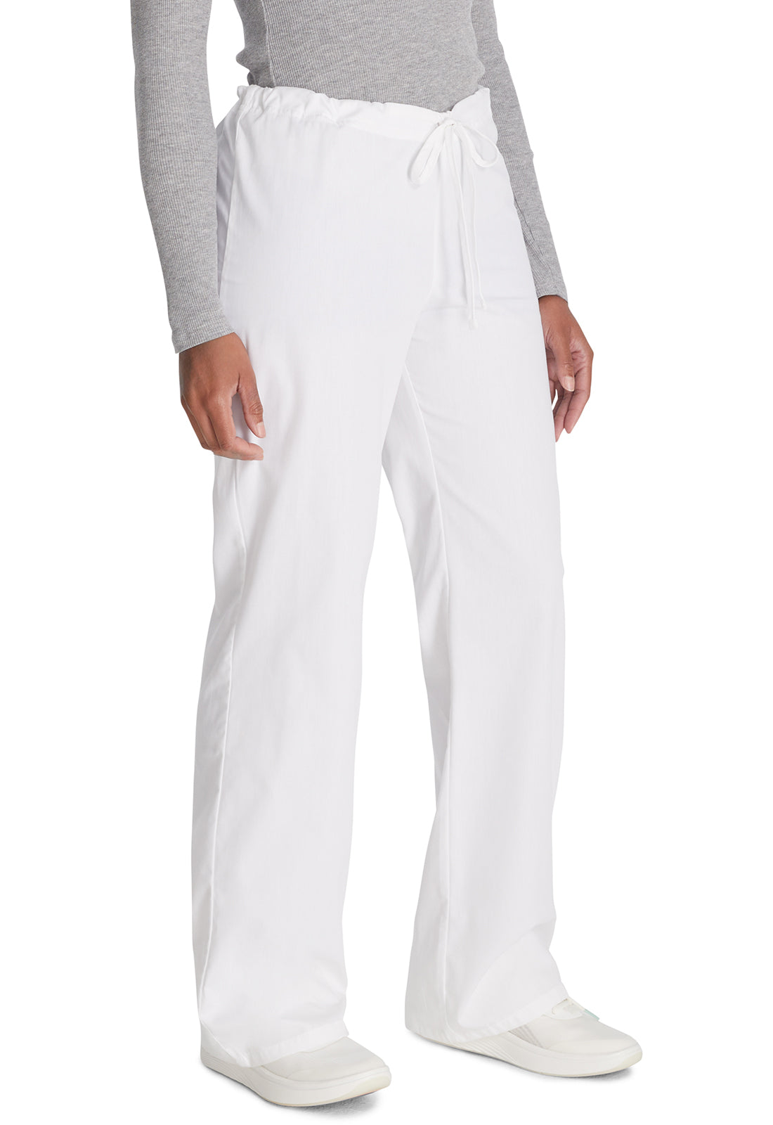 Unisex broek met trekkoord met elastische tailleband en rechte pijpen