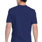Heren T-shirt met V-hals met gebreide panelen en 2-way stretch