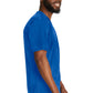 Heren T-shirt met V-hals met gebreide panelen en 2-way stretch