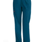 Broek met natuurlijke taille en taps toelopende pijpen dames met elastische tailleband en cargozakken