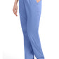 Broek met natuurlijke taille en taps toelopende pijpen dames met elastische tailleband en cargozakken