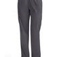 Broek met natuurlijke taille en taps toelopende pijpen dames met elastische tailleband en cargozakken DKE86106
