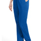 Broek met natuurlijke taille en taps toelopende pijpen dames met elastische tailleband en cargozakken DKE86106
