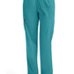 Broek met natuurlijke taille en taps toelopende pijpen dames met elastische tailleband en cargozakken DKE86106