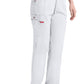 Broek met natuurlijke taille en taps toelopende pijpen dames met elastische tailleband en cargozakken DKE86106