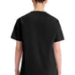 Top met V-hals in Caribisch blauw dames met modern classic pasvorm en zijsplitten DKE86706