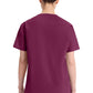 Top met V-hals in Caribisch blauw dames met modern classic pasvorm en zijsplitten DKE86706