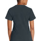 Top met V-hals en ribgebreide panelen dames met contemporary fit en stretchstof