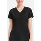 Monica Top dames met V-hals en moderne pasvorm met stretchmateriaal