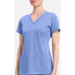 Monica Top dames met V-hals en moderne pasvorm met stretchmateriaal
