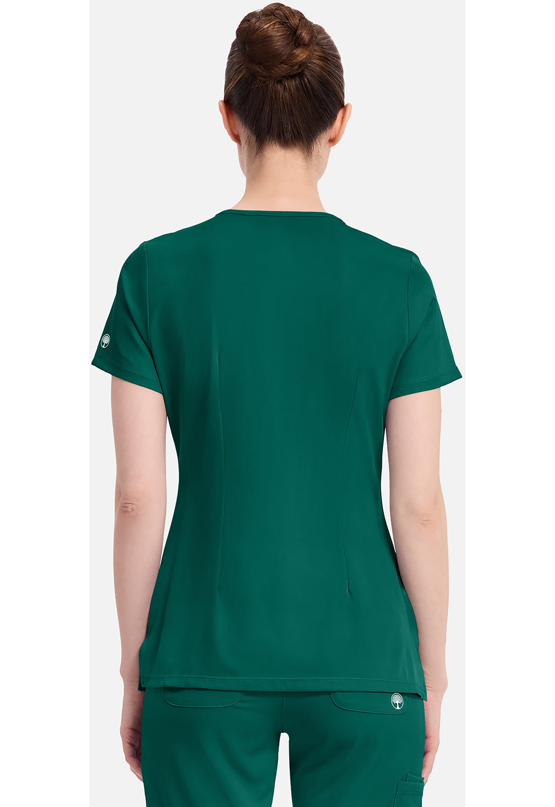 Monica Top dames met V-hals en moderne pasvorm met stretchmateriaal