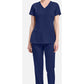 Monica Top dames met V-hals en moderne pasvorm met stretchmateriaal