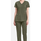 Monica Top dames met V-hals en moderne pasvorm met stretchmateriaal