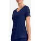 Madison top dames met overslaglook en moderne pasvorm