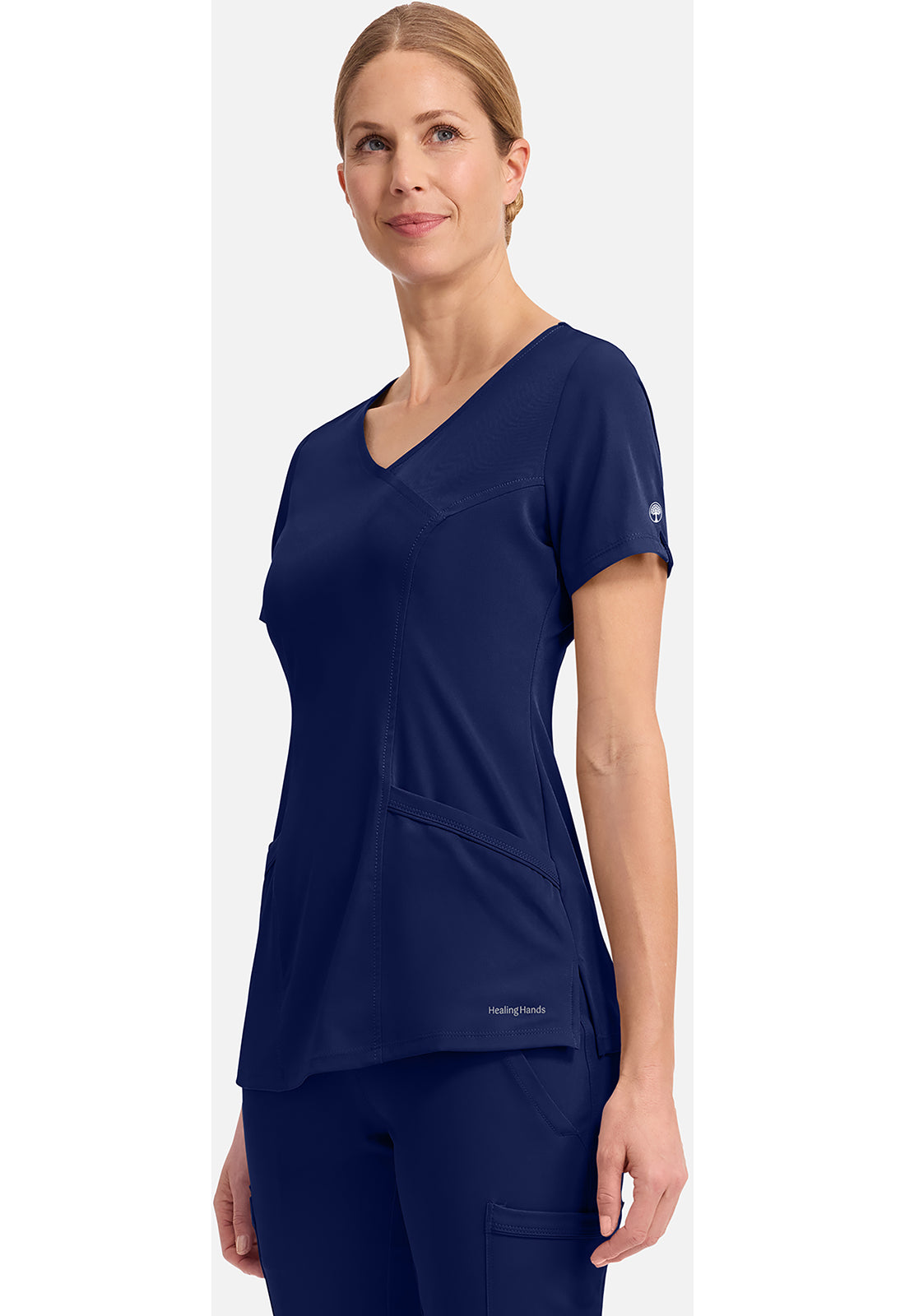 Madison top dames met overslaglook en moderne pasvorm