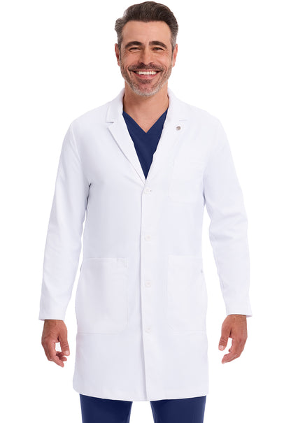 Luke Labcoat heren met moderne pasvorm en licht stretchmateriaal