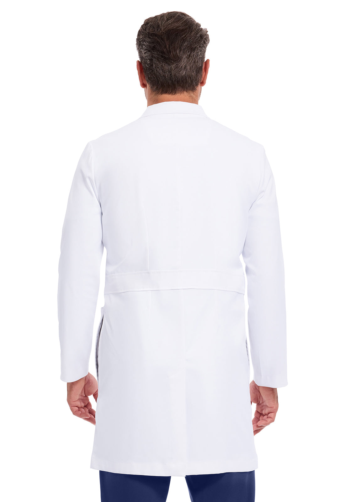 Luke Labcoat heren met moderne pasvorm en licht stretchmateriaal