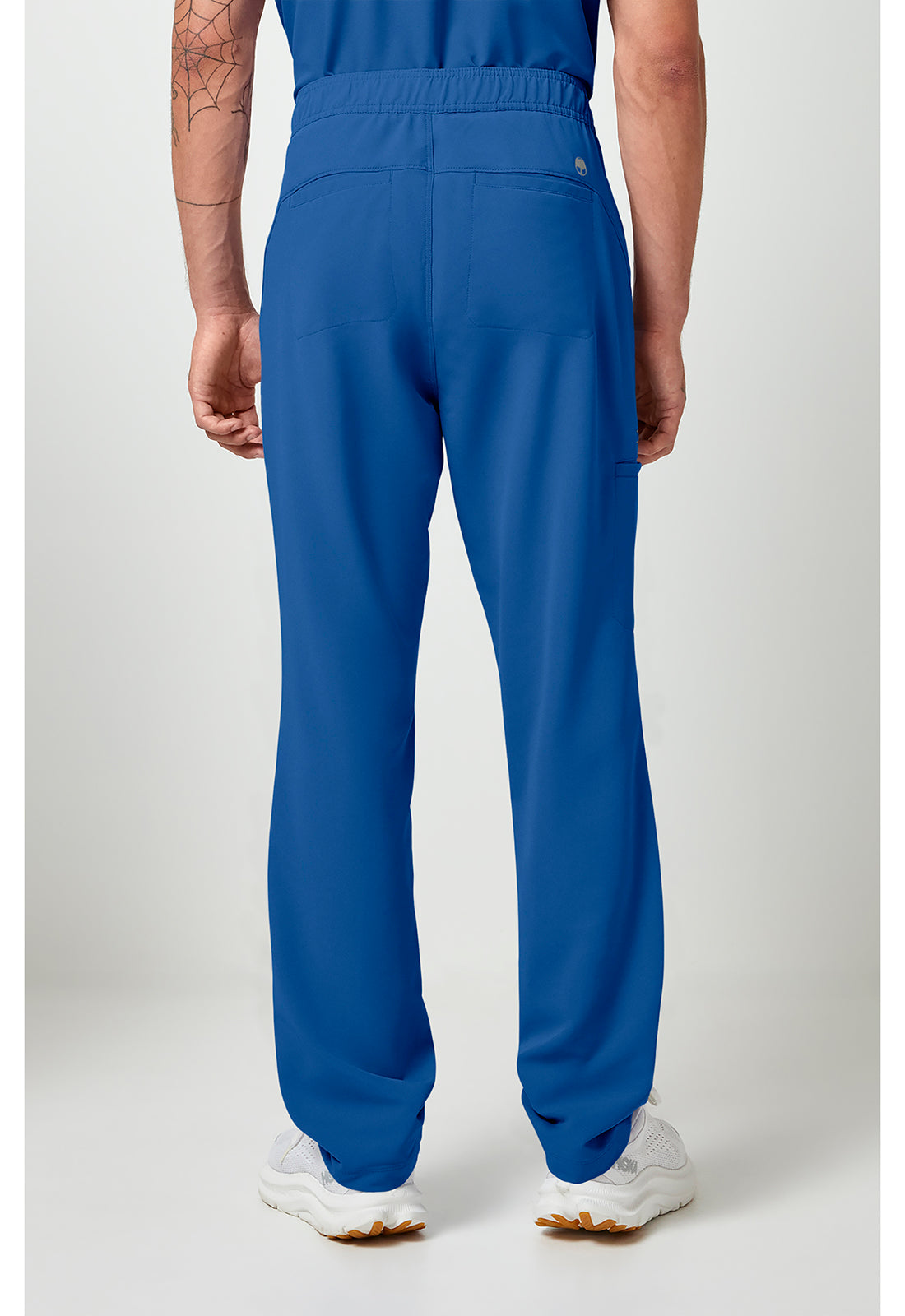 Noah-broek met middelhoge taille en rechte pijpen met stretchmateriaal
