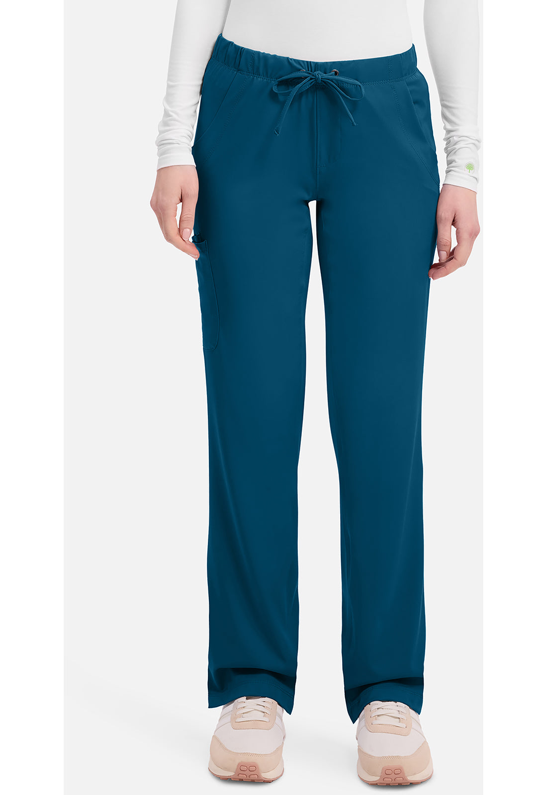 Rebecca Pant dames met middelhoge taille en rechte pijpen