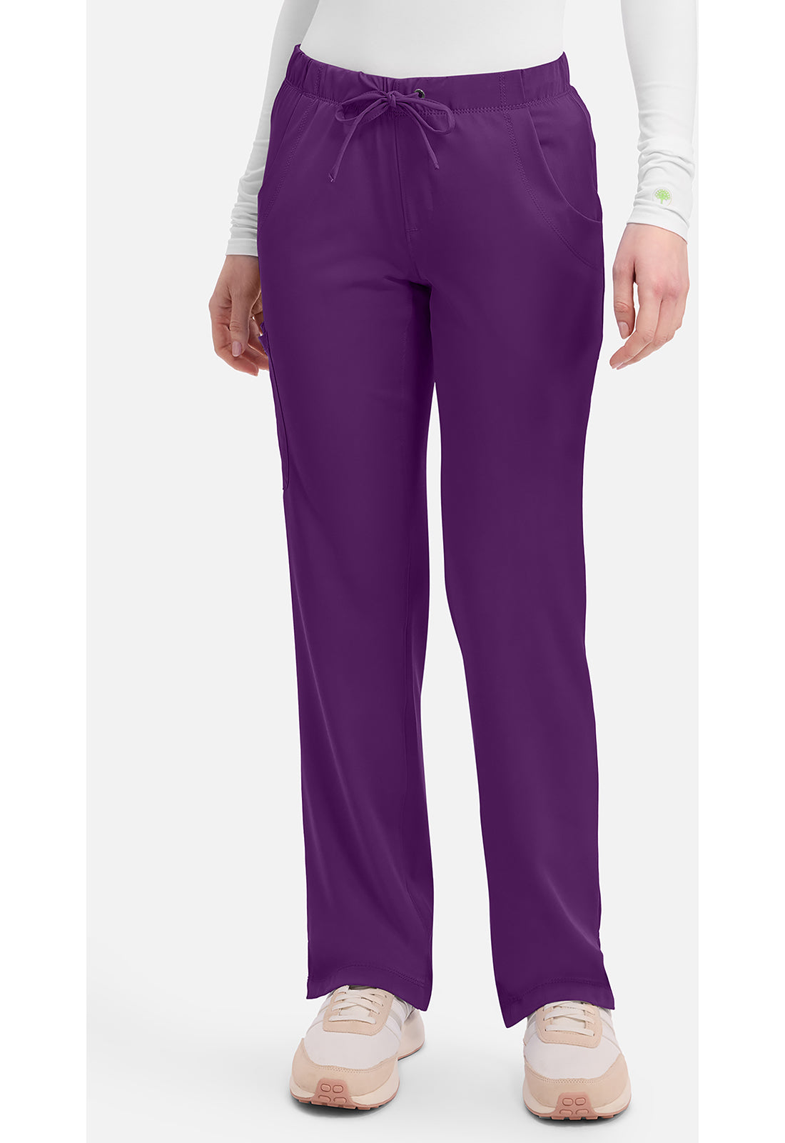 Rebecca Pant dames met middelhoge taille en rechte pijpen