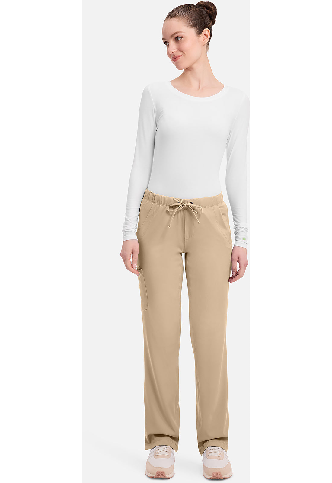 Rebecca Pant dames met middelhoge taille en rechte pijpen